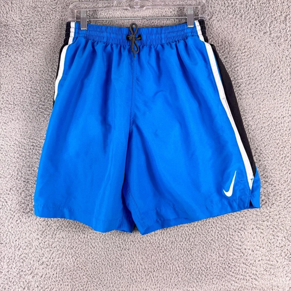 Nike Swim Shorts Mens Large‎ Athletic Trunks Drawstring Lined Polyester Beach